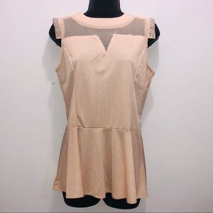 Champagne lace blouse